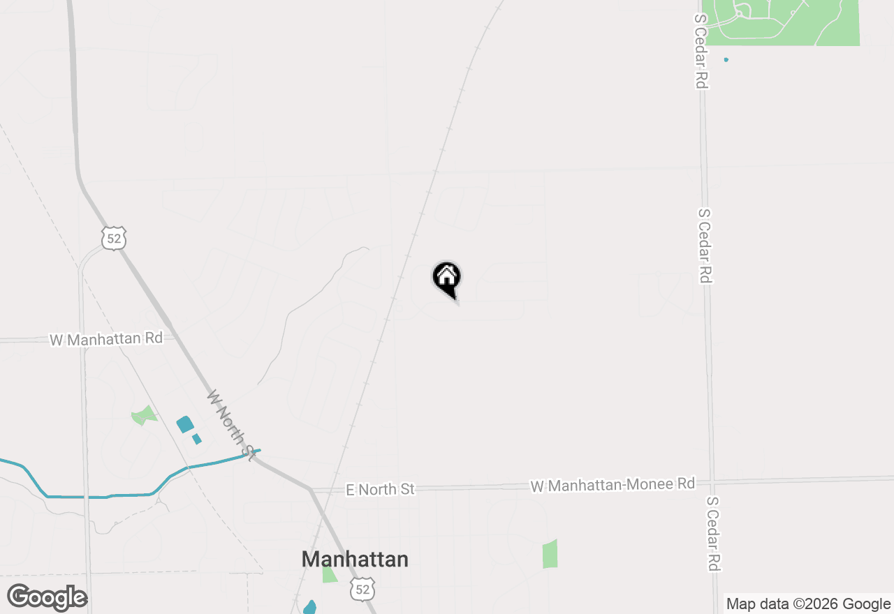 Map of 15101 W Groebe Drive, Manhattan, IL 60442