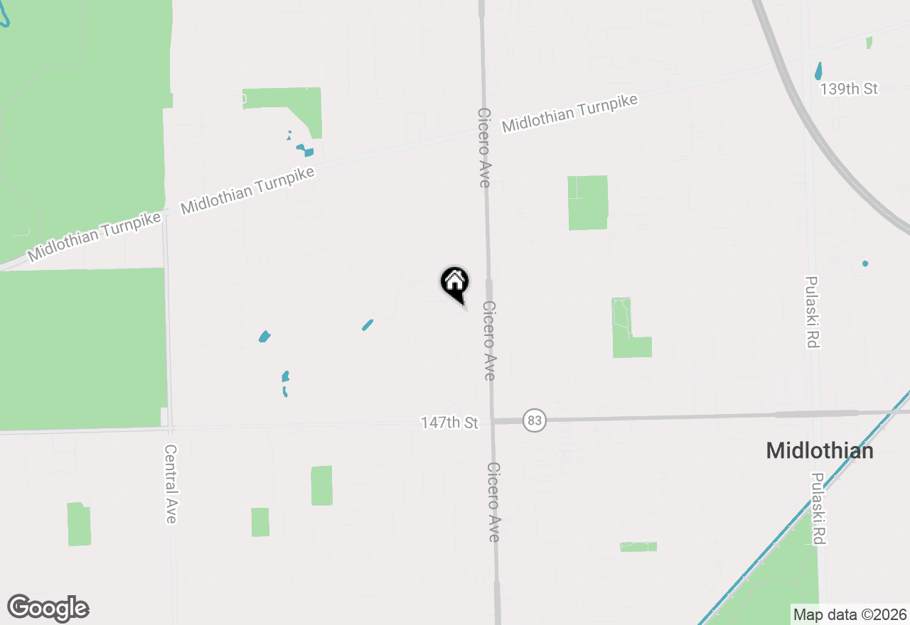 Map of 14411 Lamon Avenue, Midlothian, IL 60445