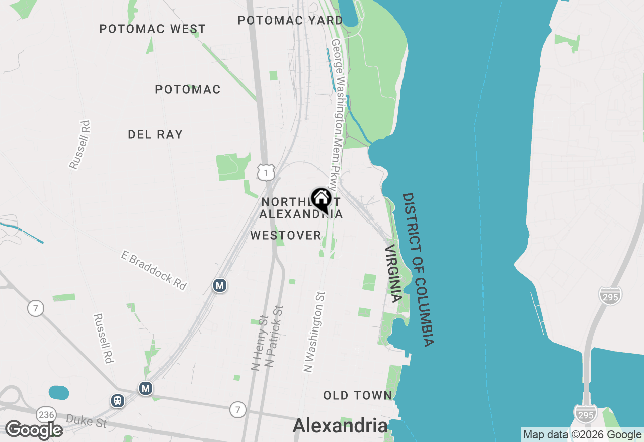 Map of 1223 Michigan Court, Alexandria, VA 22314