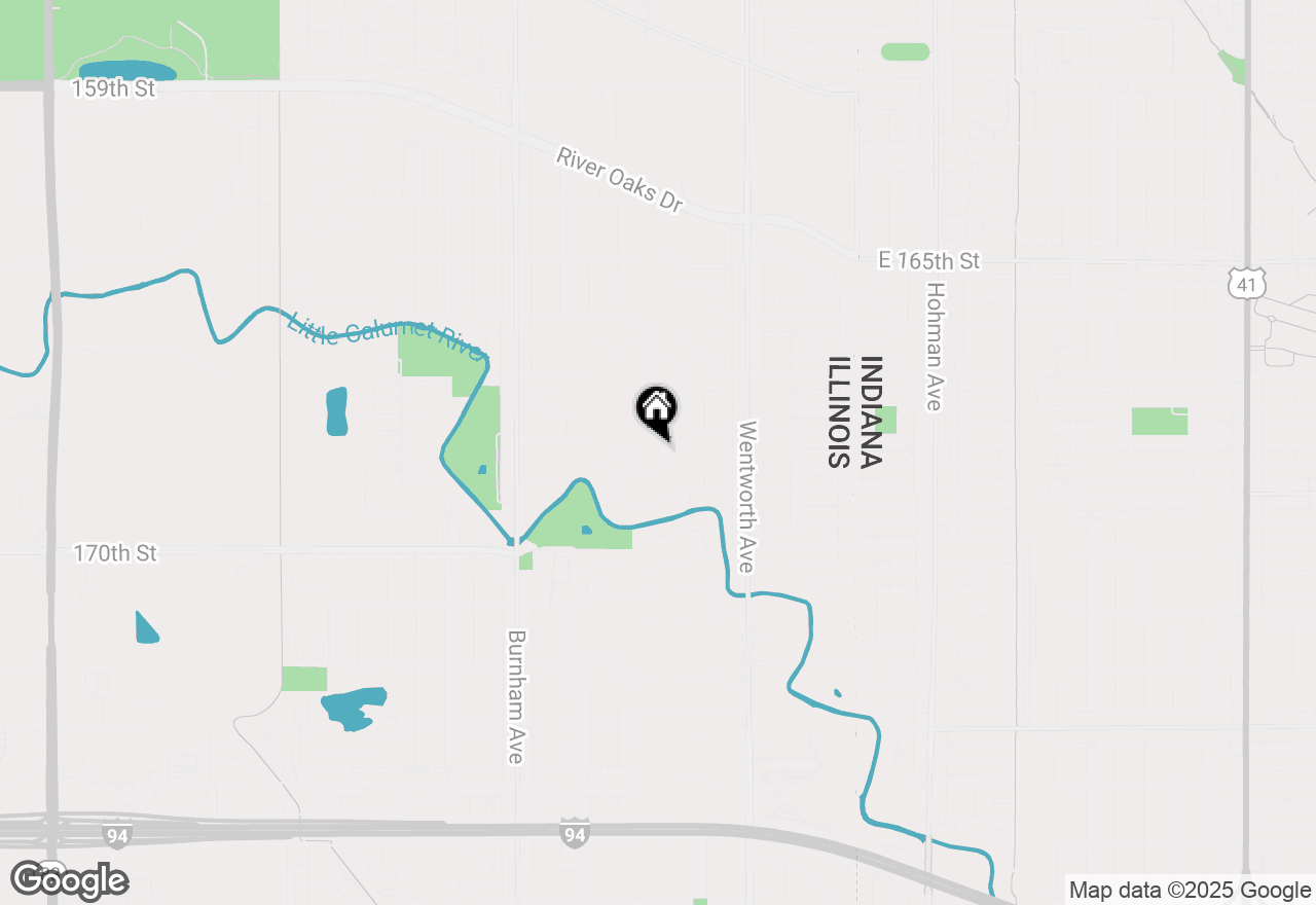 Map of 1512 Lincoln Place, Calumet City, IL 60409