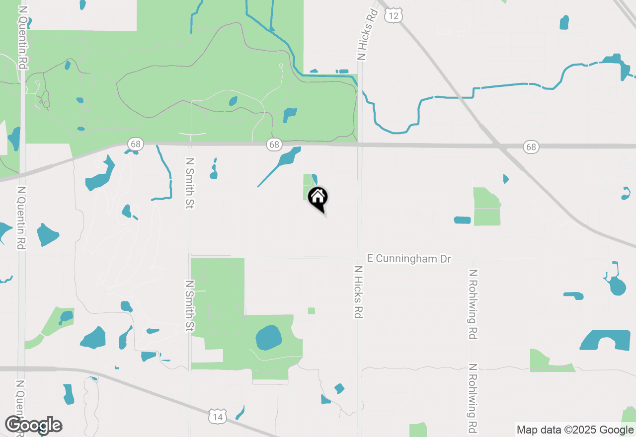 Map of 153 E Timberlane Drive, Palatine, IL 60067