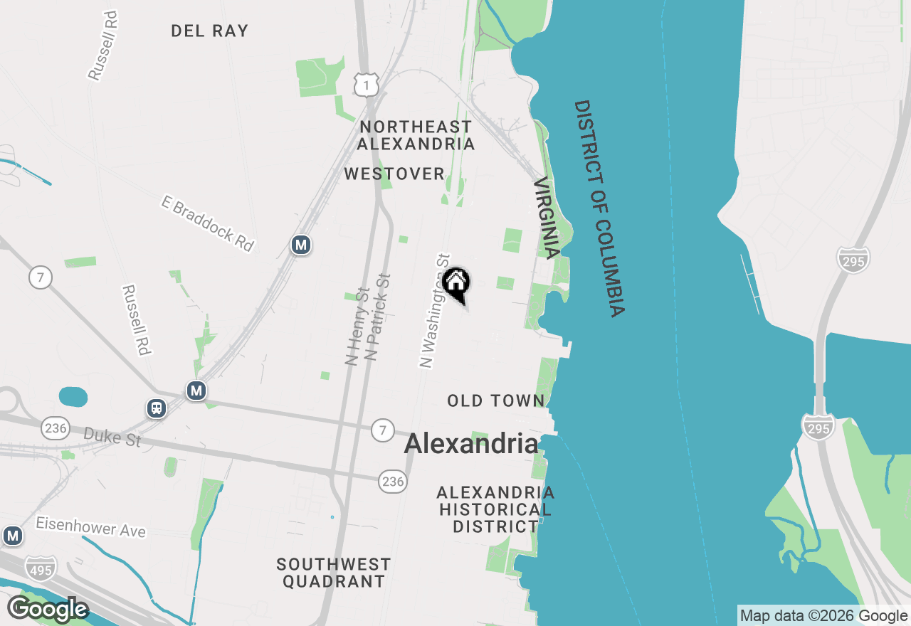 Map of 607 N Saint Asaph Street, Alexandria, VA 22314