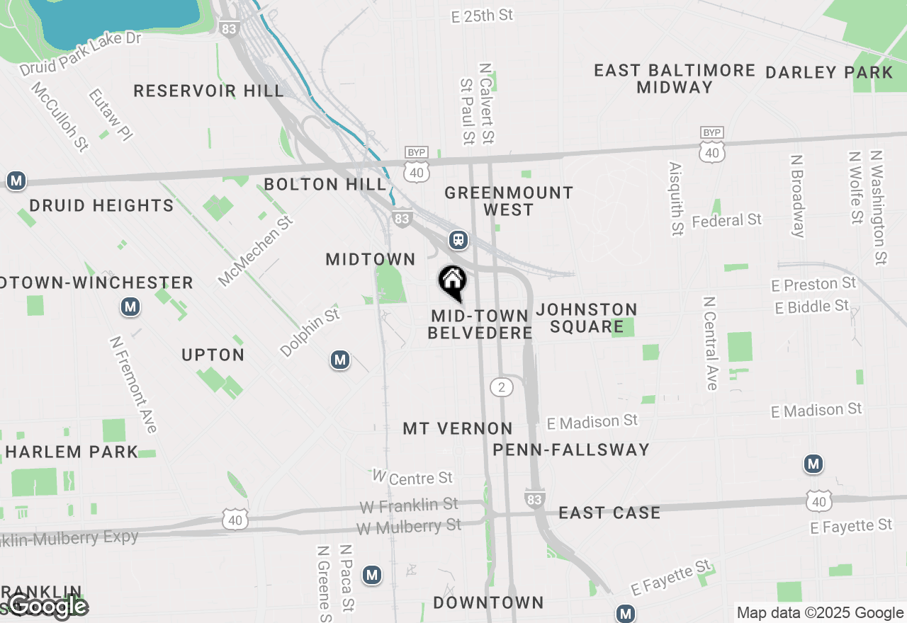 Map of 1209 N Charles Street #415, Baltimore, MD 21201