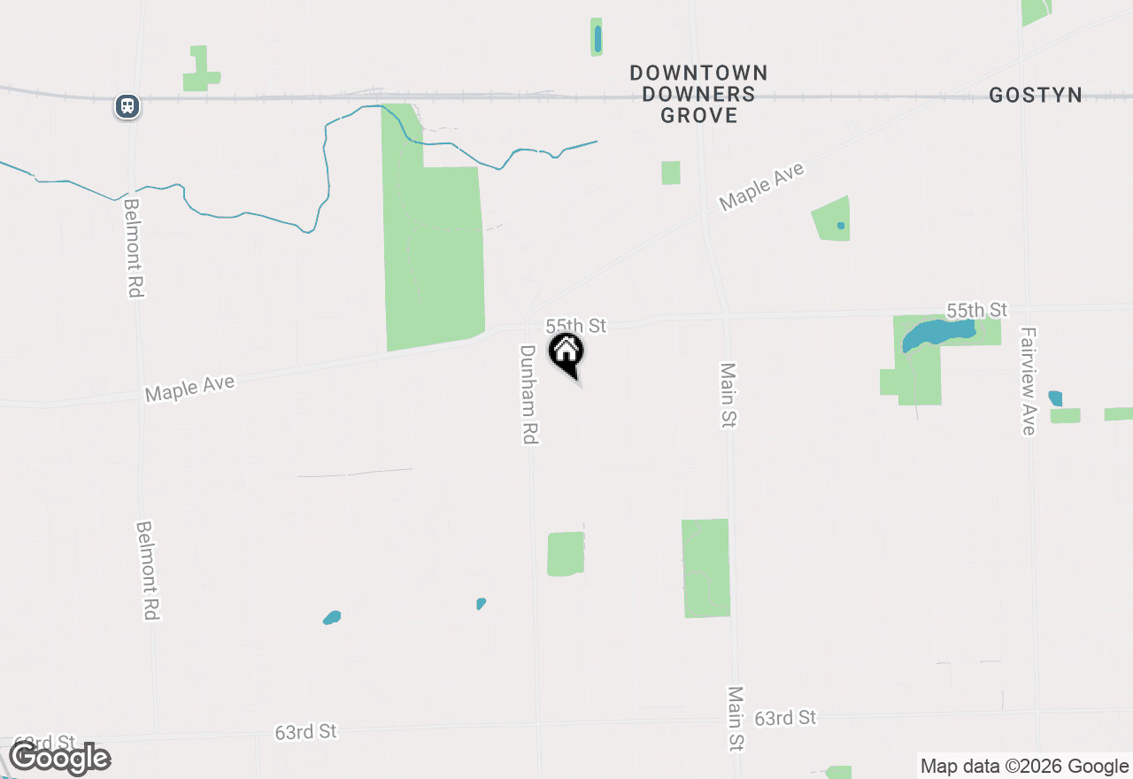 Map of 5612 Middaugh Avenue, Downers Grove, IL 60516