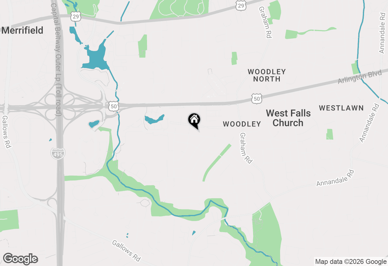 Map of 7412 Marc Drive, Falls Church, VA 22042