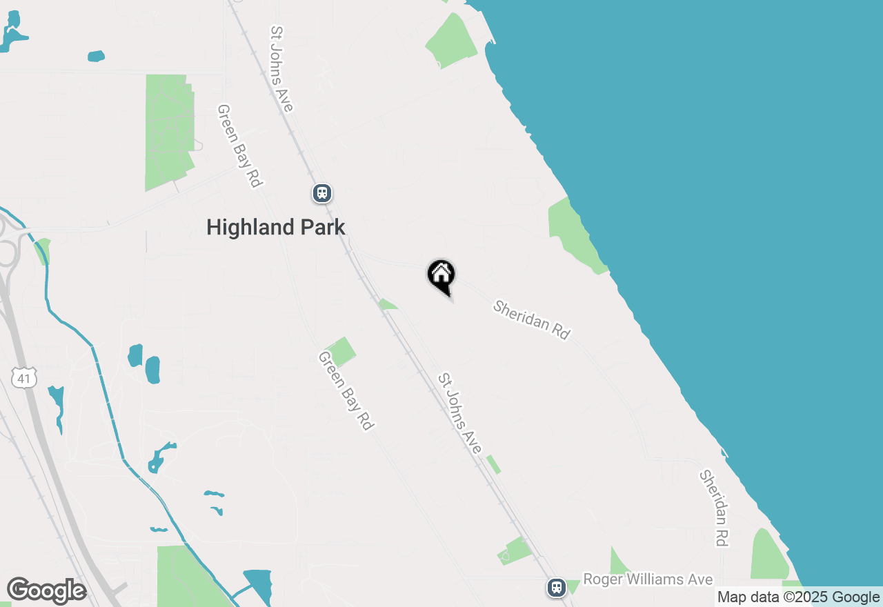 Map of 427 Lincoln Avenue W, Highland Park, IL 60035