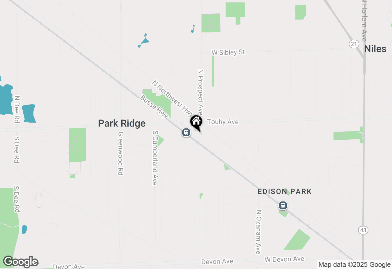 Map of 35 S Prospect Avenue, Park Ridge, IL 60068