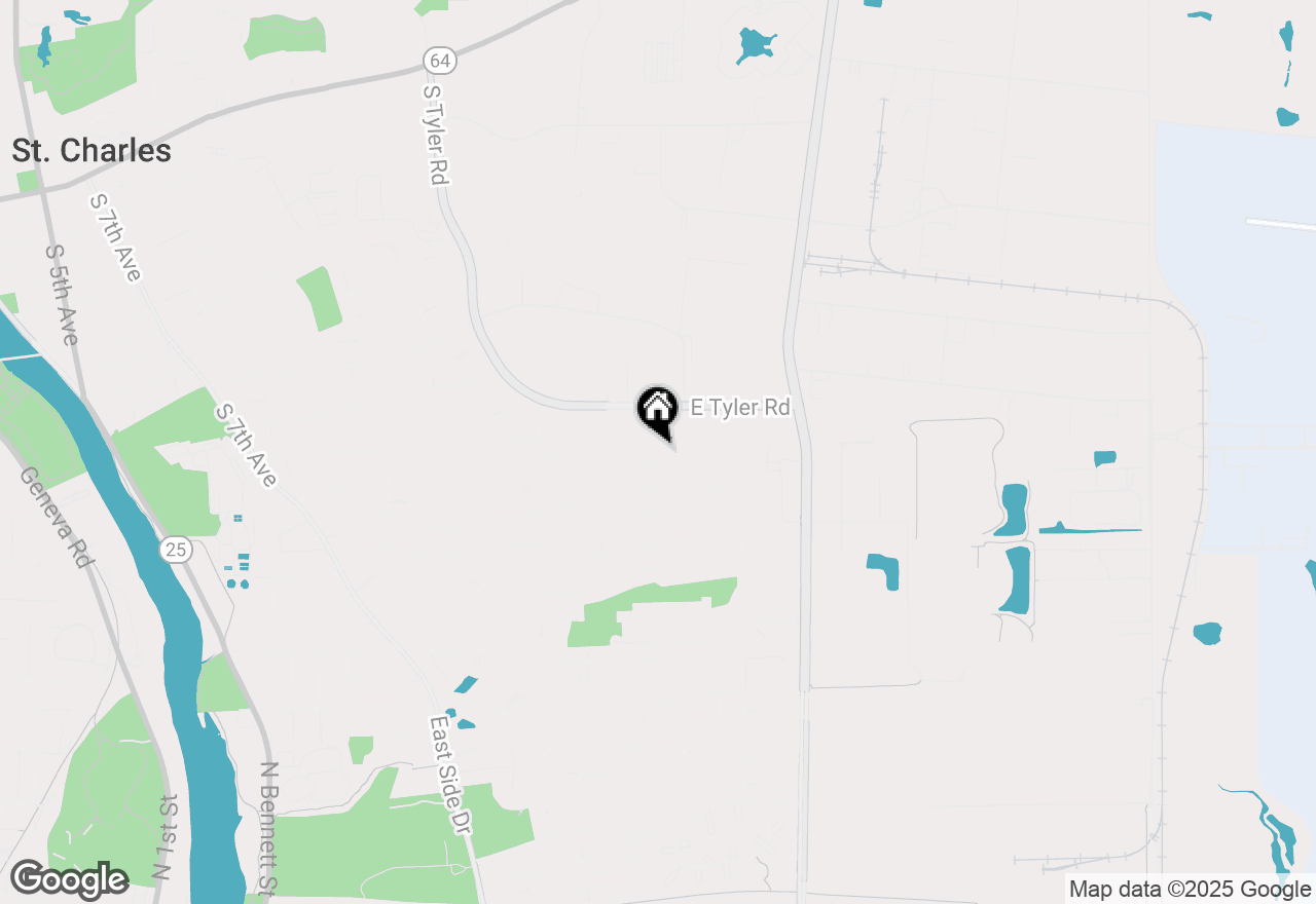 Map of 1348 Midway Avenue, St. Charles, IL 60174