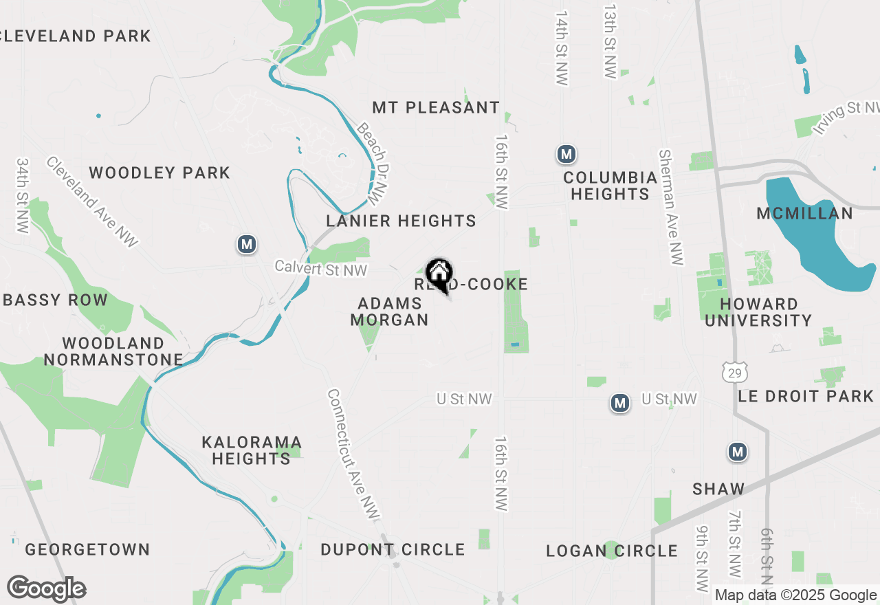 Map of 2440 Ontario Road Nw #4, Washington, DC 20009
