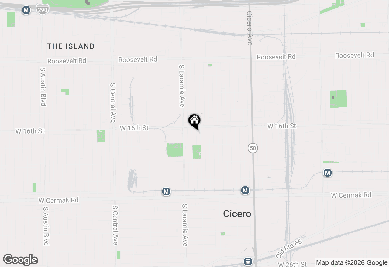 Map of 1613 S 51st Court, Cicero, IL 60804