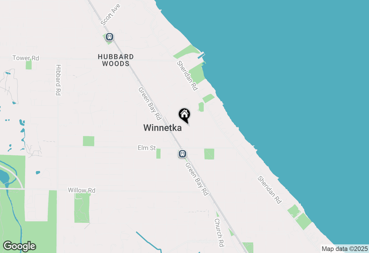 Map of 615 Lincoln Avenue, Winnetka, IL 60093