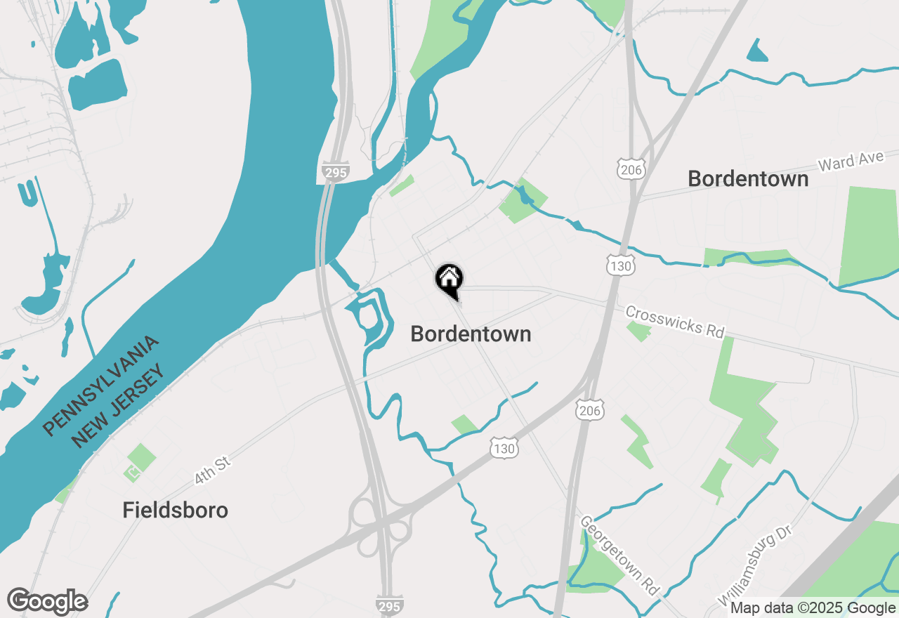 Map of 328 Farnsworth Avenue #1, Bordentown, NJ 08505