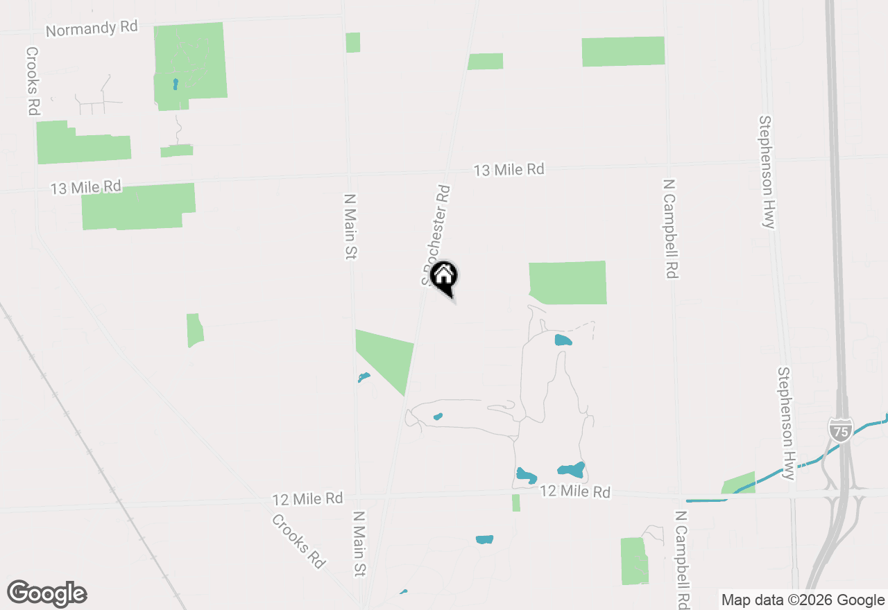 Map of 2604 Rochester Road, Royal Oak, MI 48073