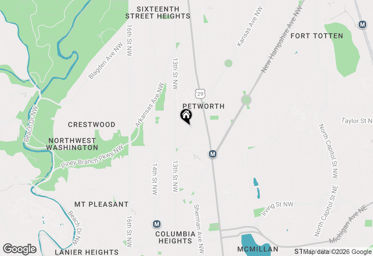 Map of 1209 Shepherd Street Nw, Washington, DC 20011