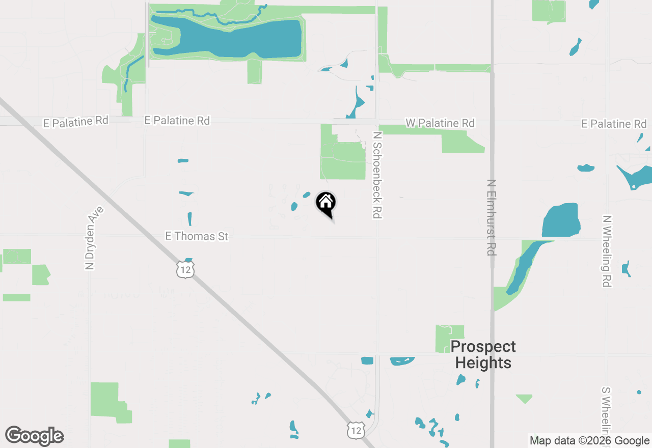 Map of 404 Tomah Avenue, Prospect Heights, IL 60070