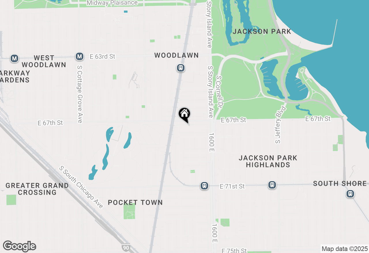 Map of (Address confidential), Chicago, Illinois 60637