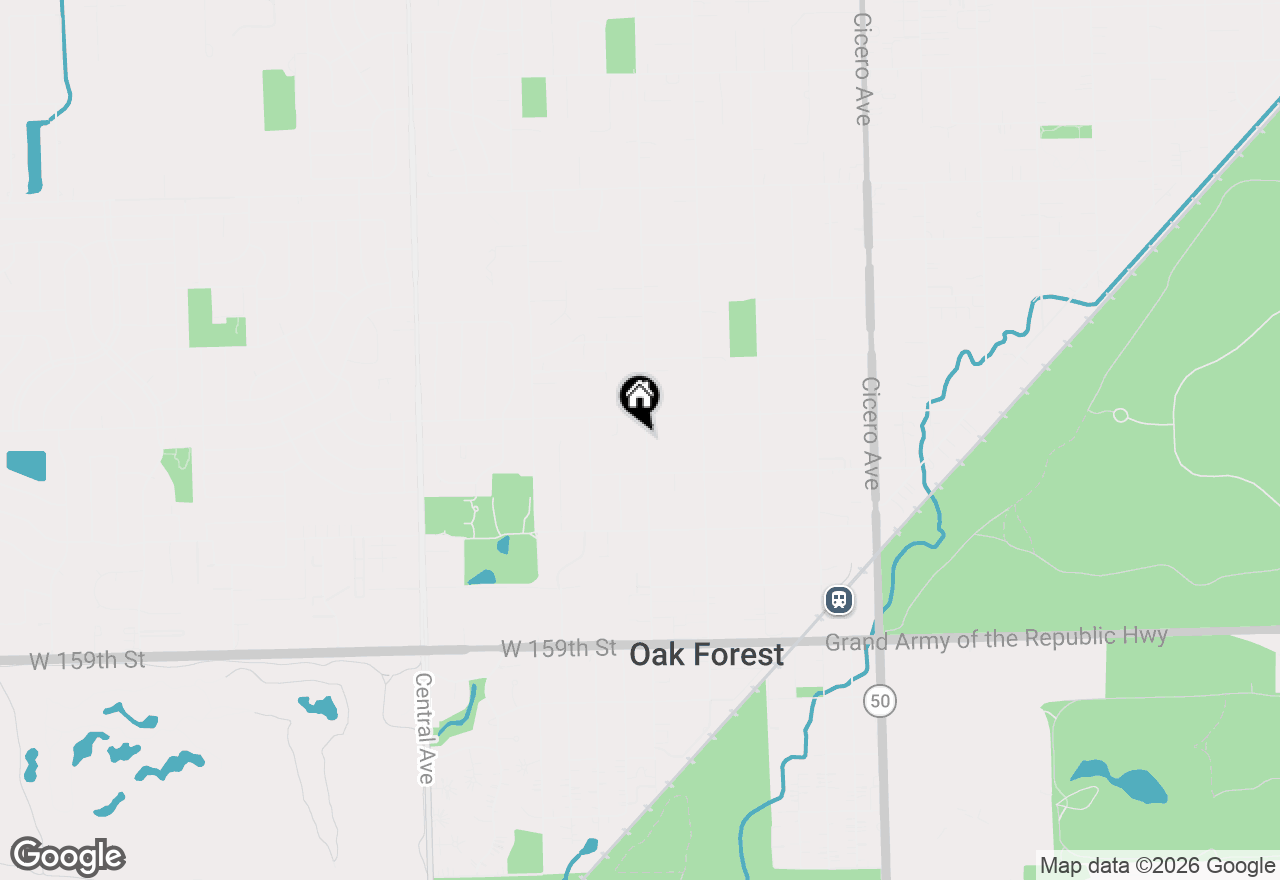 Map of 15516 Laramie Avenue, Oak Forest, IL 60452