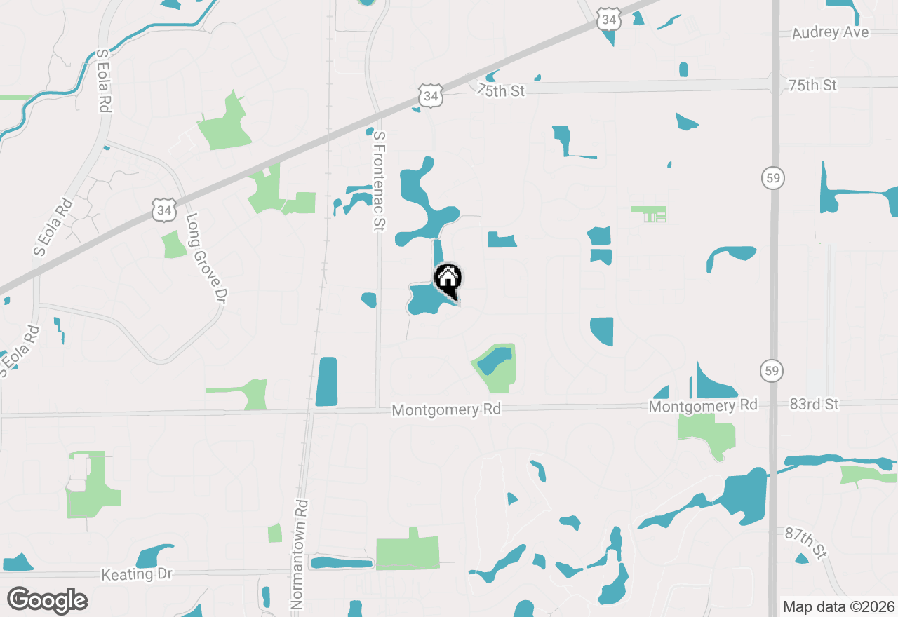 Map of 3690 Baybrook Drive, Aurora, IL 60504