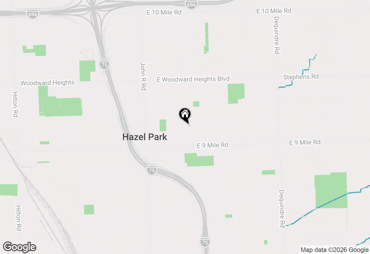Map of 23147 Tawas Avenue, Hazel Park, MI 48030
