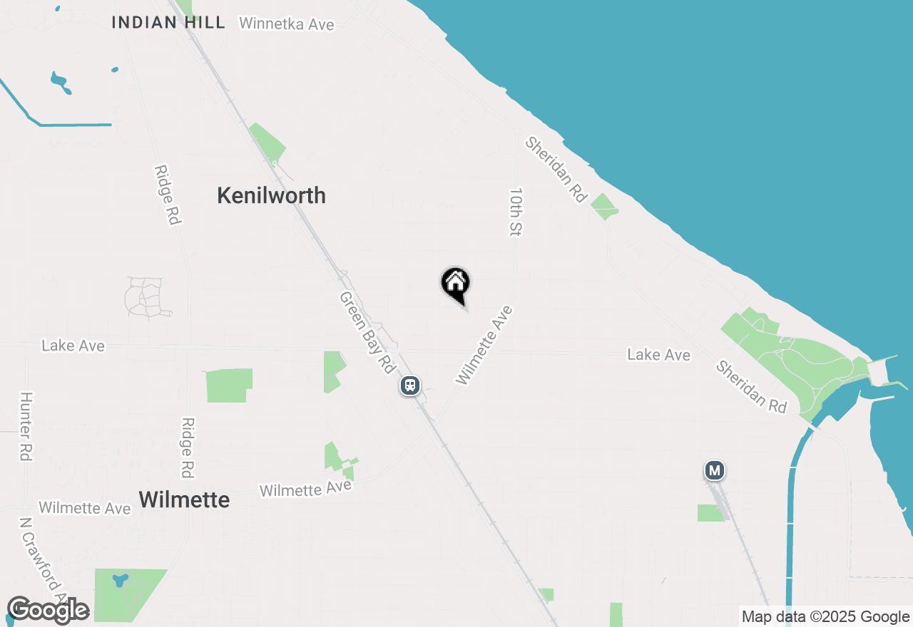 Map of (Address confidential), Wilmette, Illinois 60091