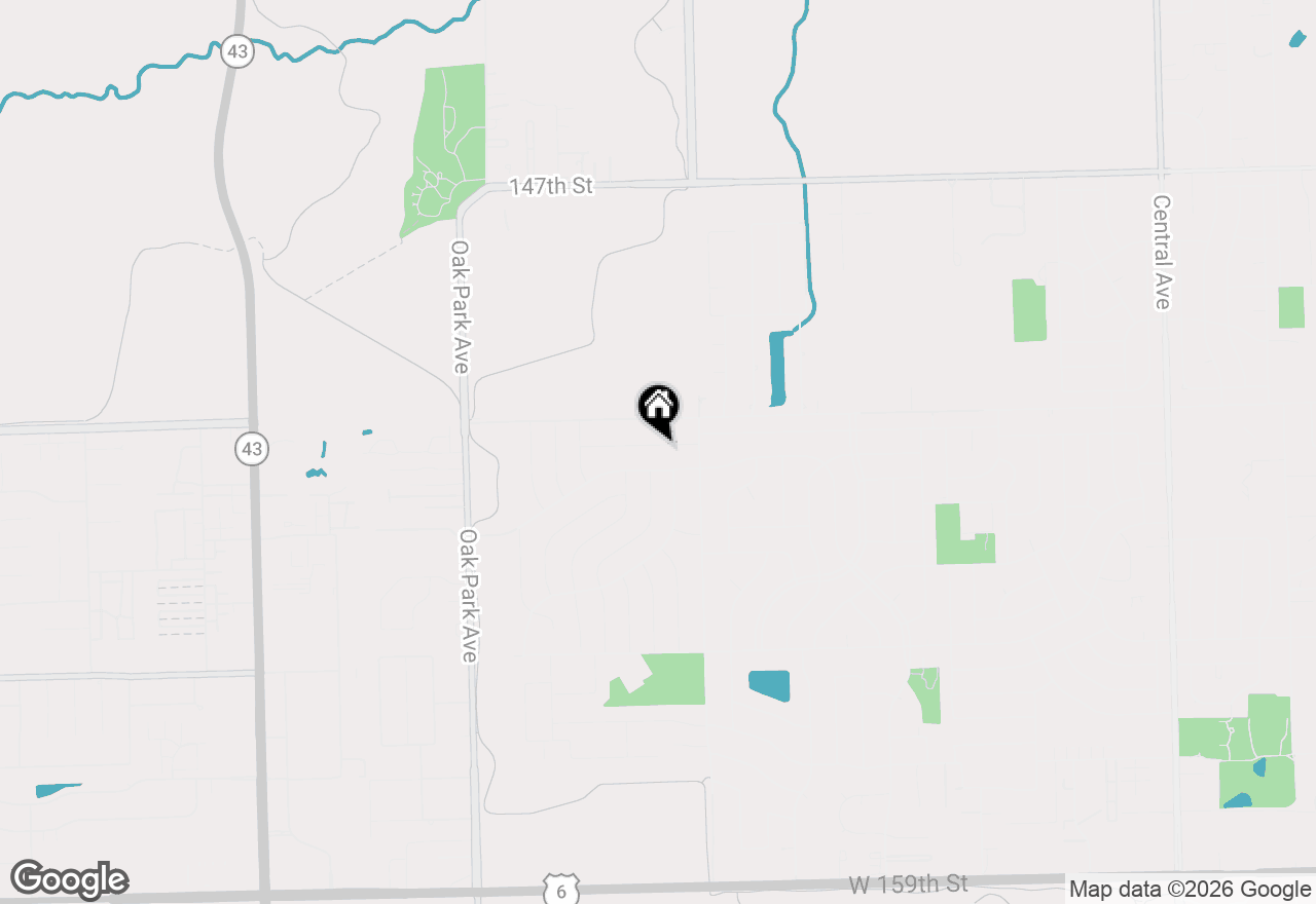 Map of (Address confidential), Oak Forest, Illinois 60452