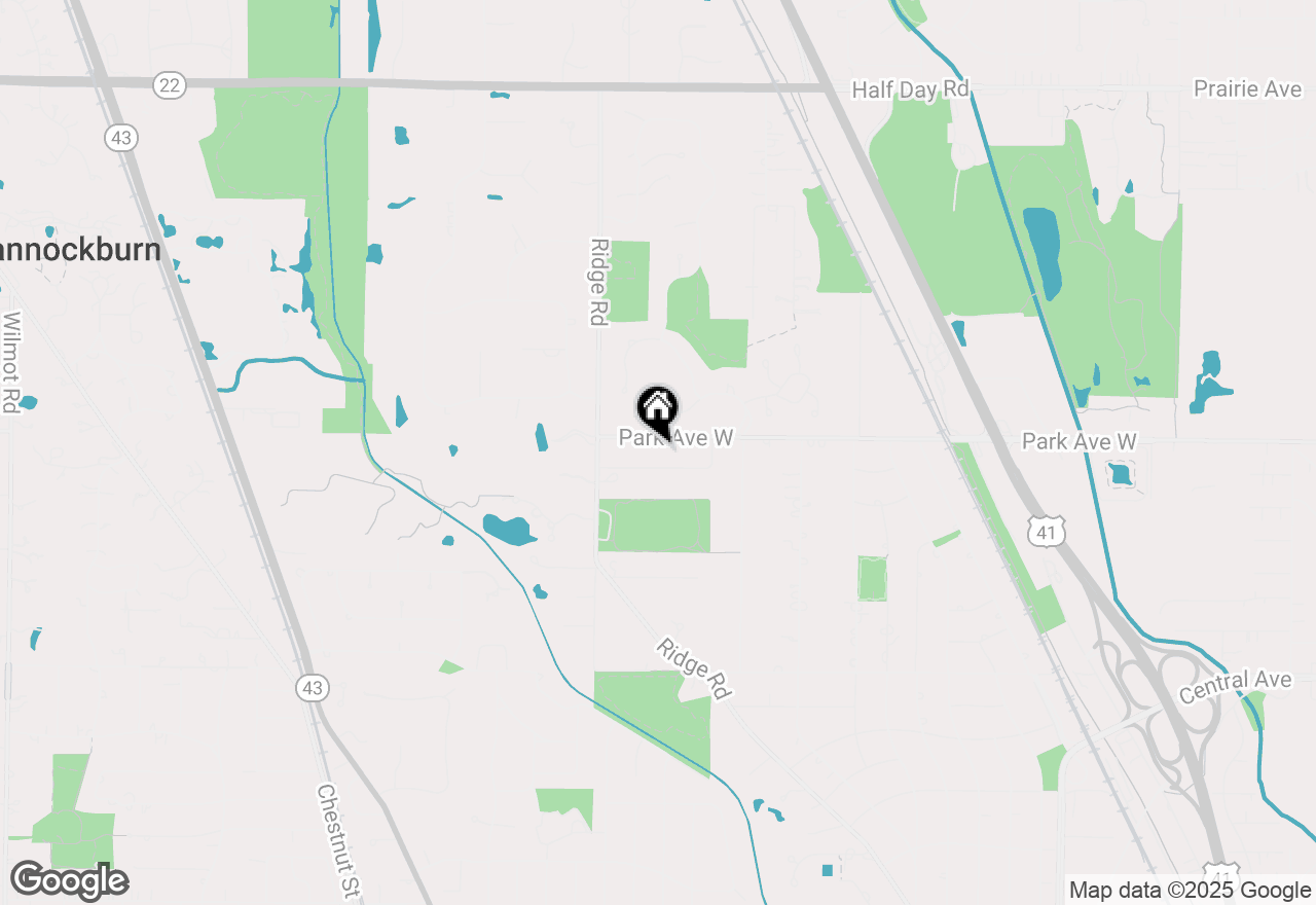 Map of 1906 Park Avenue West, Highland Park, IL 60035