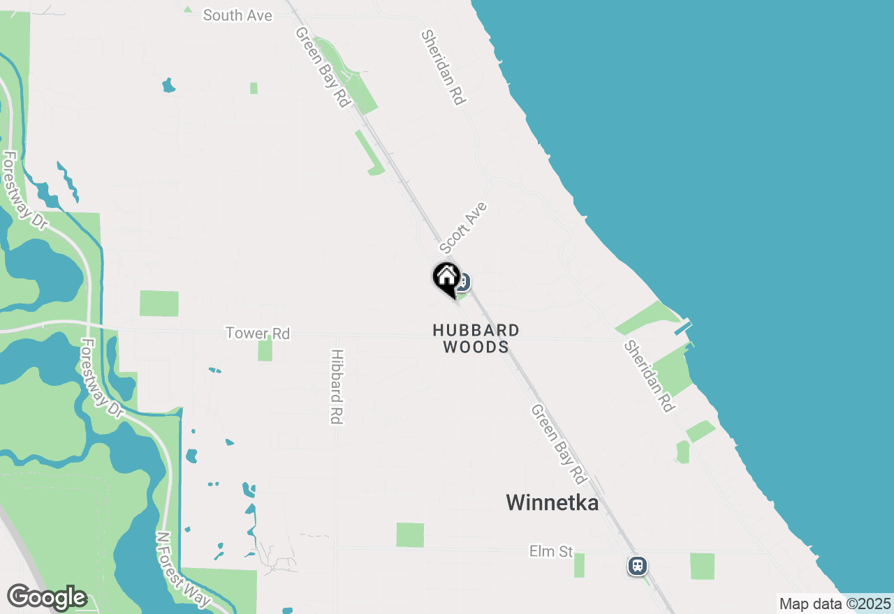 Map of 1085 Gage Street, Winnetka, IL 60093