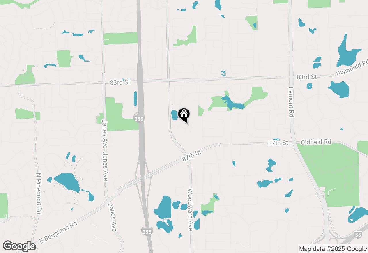 Map of 1886 Fulton Street, Woodridge, IL 60517