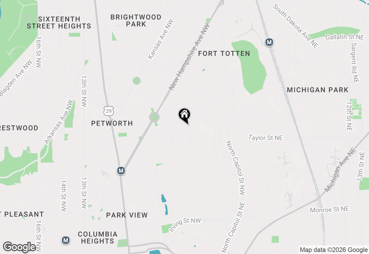 Map of 222 Upshur Street Nw, Washington, DC 20011