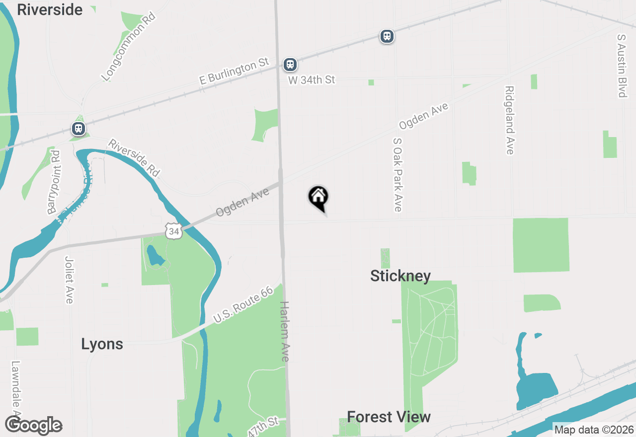Map of 7042 Pershing Road, Berwyn, IL 60402