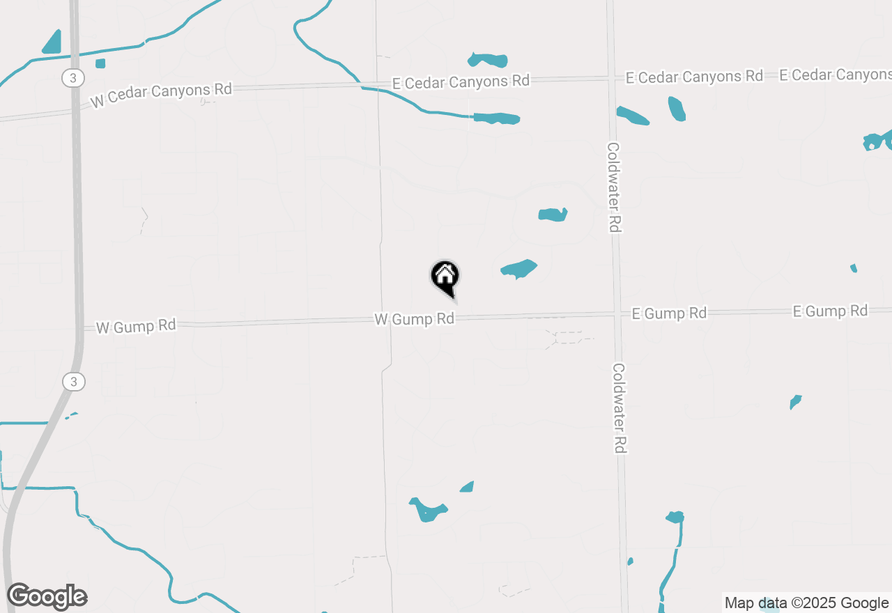 Map of 208 W Gump Road, Fort Wayne, IN 46845