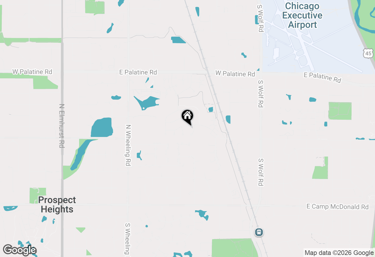 Map of 55 Willow Road, Wheeling, IL 60090