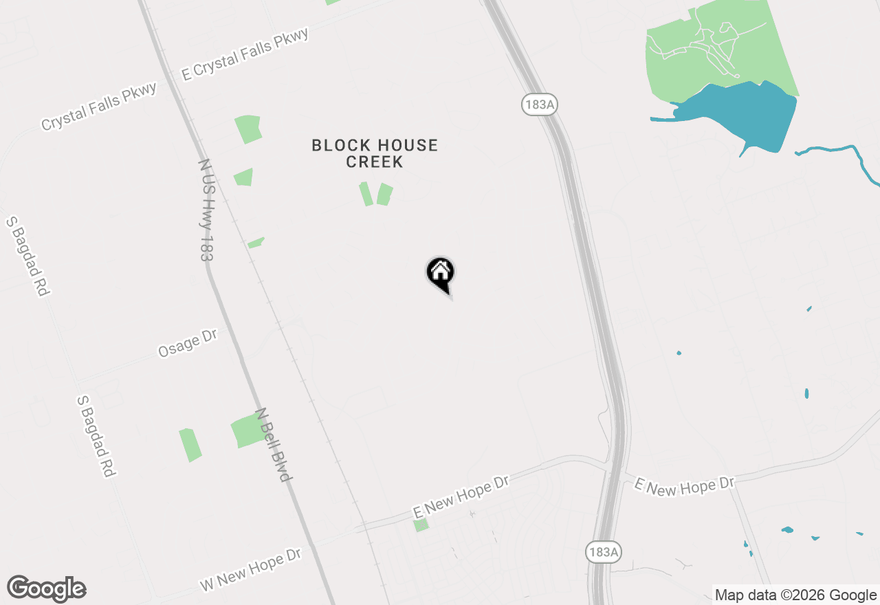 Map of 16415 Lone Wolf Dr, Leander, TX 78641