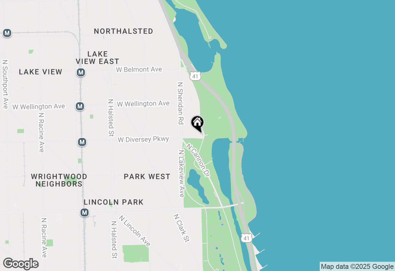 Map of 2800 N Lake Shore Drive #402, Chicago, IL 60657