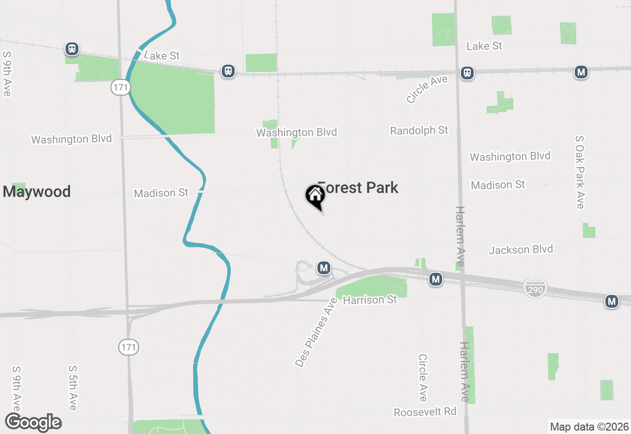 Map of 7730 Adams Street, Forest Park, IL 60130
