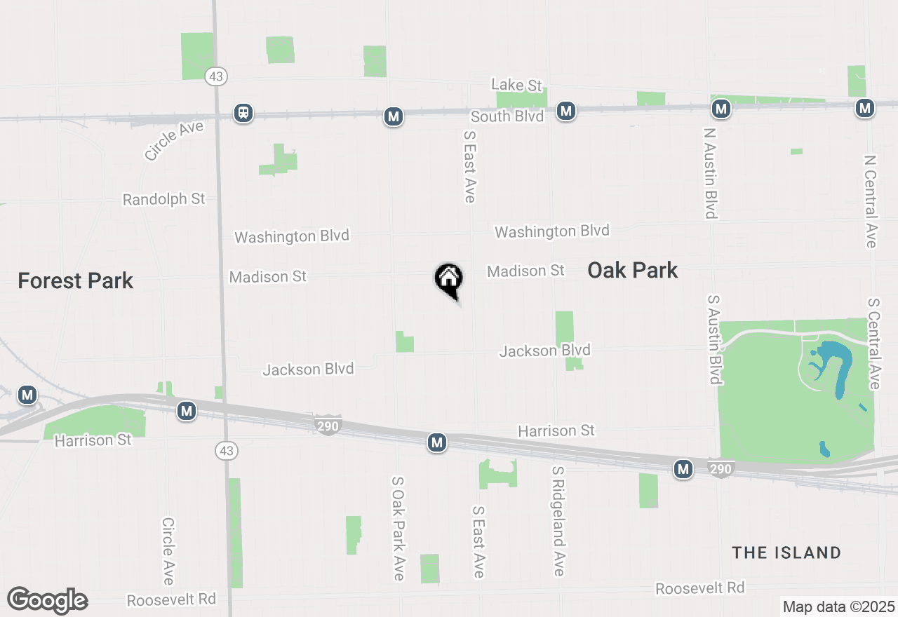 Map of 545 Clarence Avenue, Oak Park, IL 60304