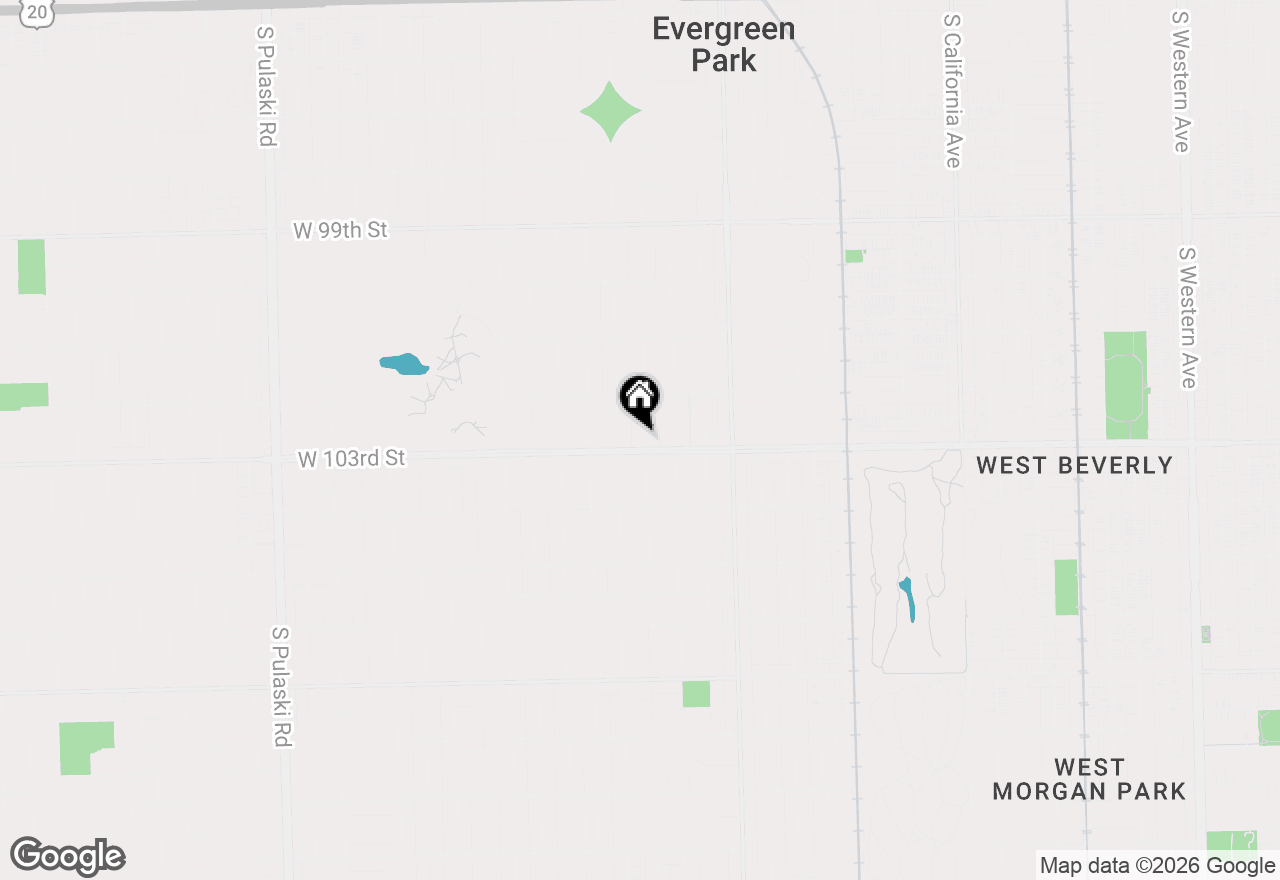 Map of 10250 S Turner Avenue, Evergreen Park, IL 60805