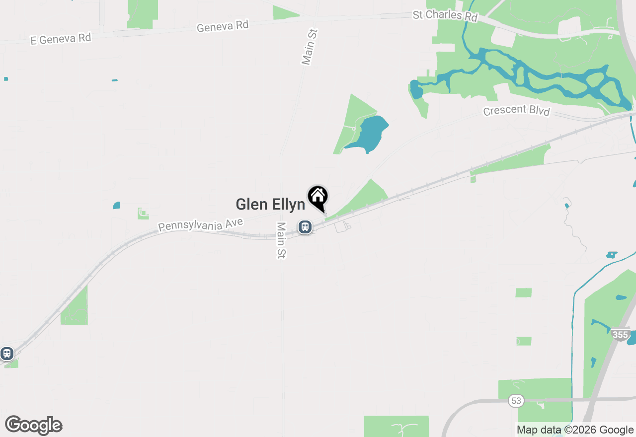 Map of 586 Crescent Boulevard #305, Glen Ellyn, IL 60137