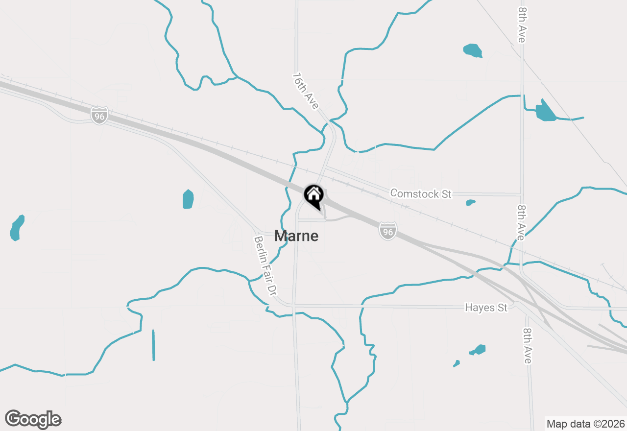 Map of 1541 Jackson Street, Marne, MI 49435