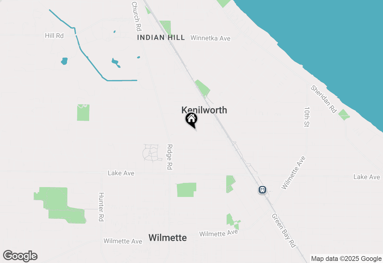 Map of 542 Kenilworth Avenue, Kenilworth, IL 60043