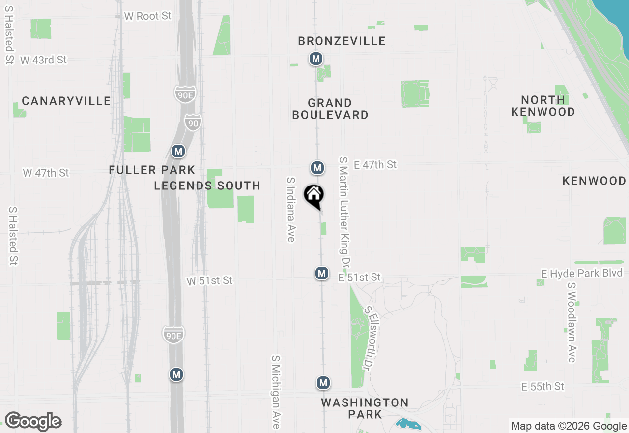 Map of 4851 S Prairie Avenue #G, Chicago, IL 60615