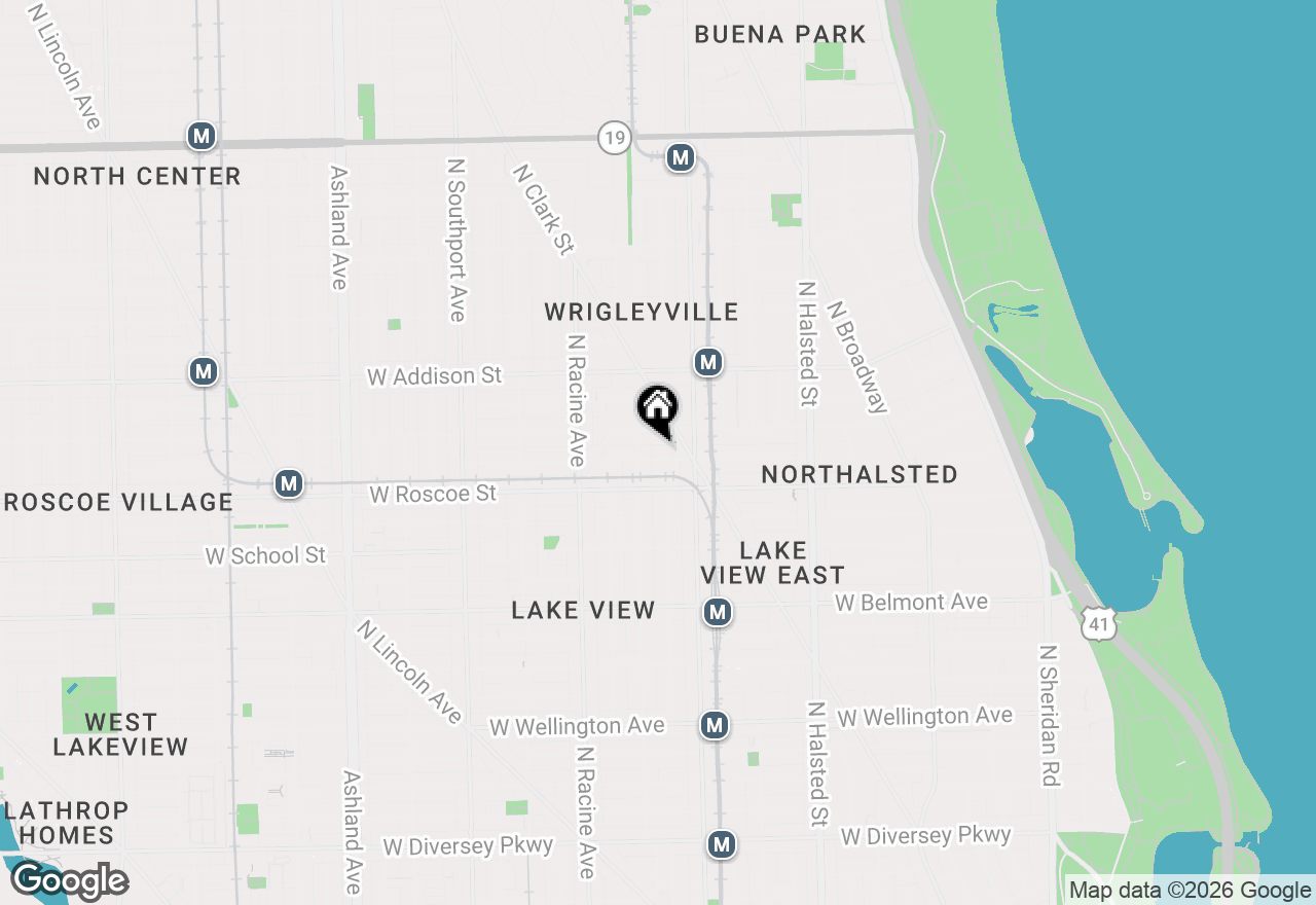 Map of 1036 W Newport Avenue #1, Chicago, IL 60657