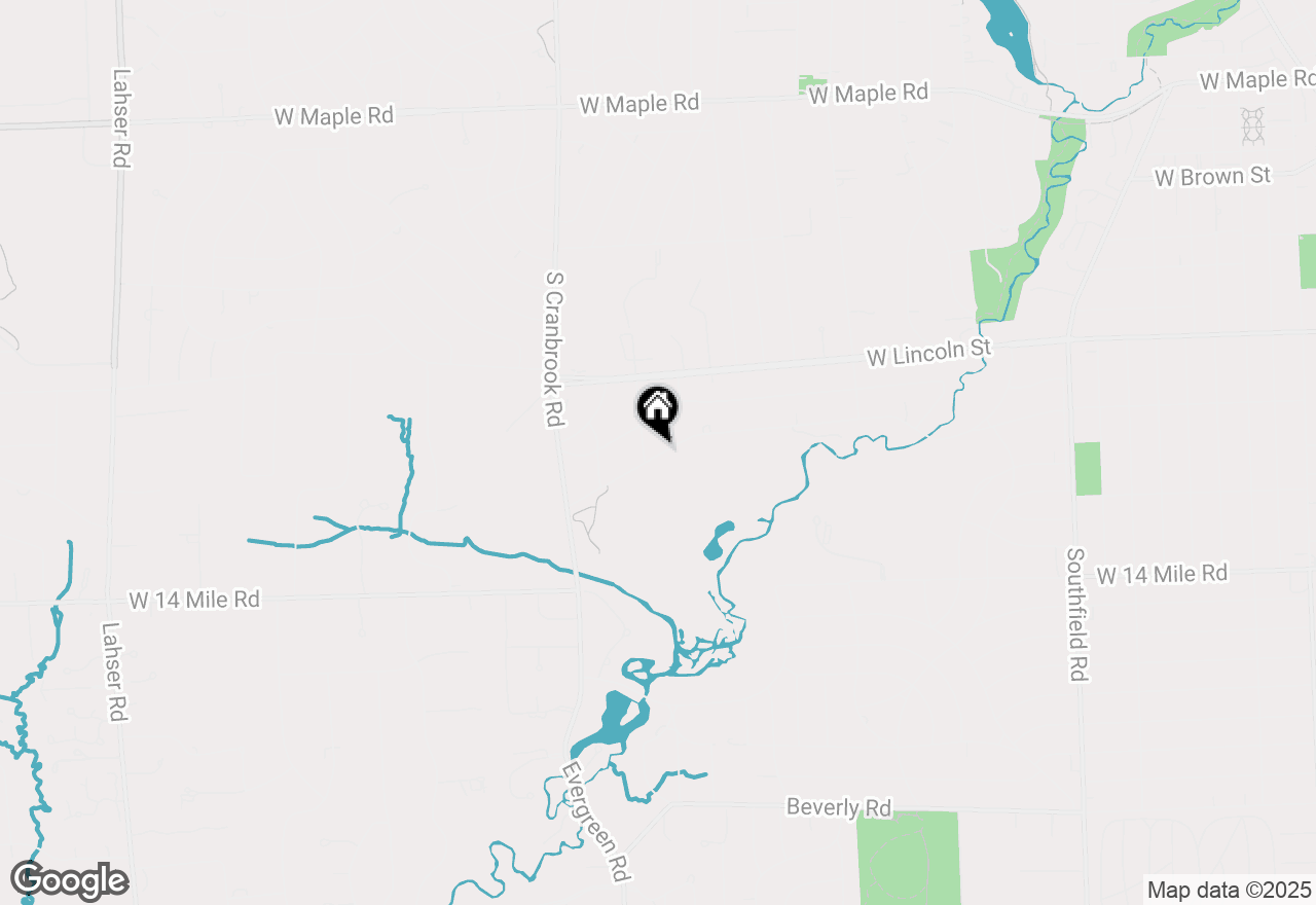 Map of 2288 Northlawn Boulevard, Birmingham, MI 48009