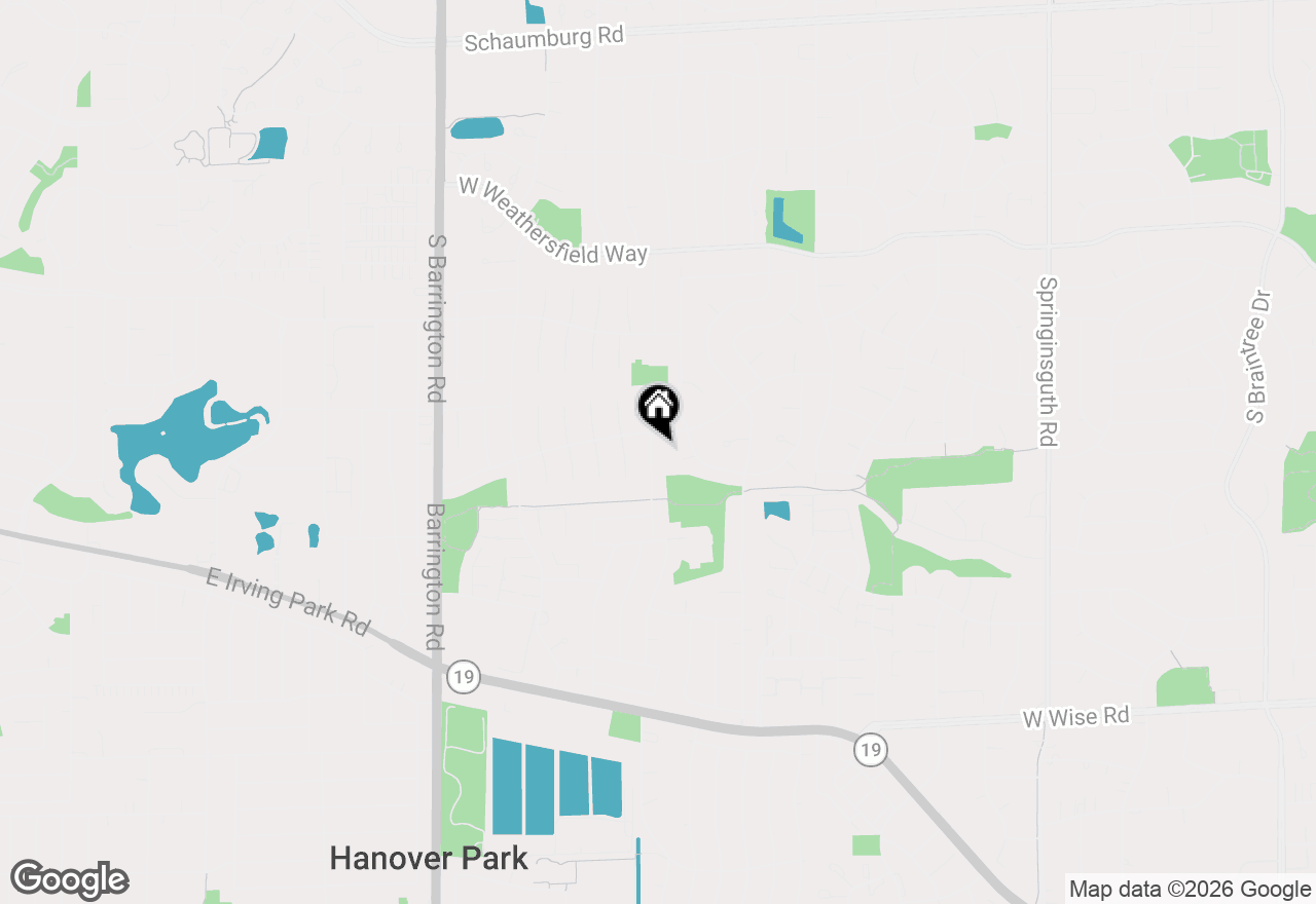 Map of 7855 Kensington Lane, Hanover Park, IL 60133