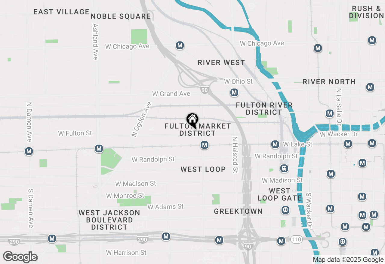 Map of 1032 W Fulton Street, Chicago, IL 60607