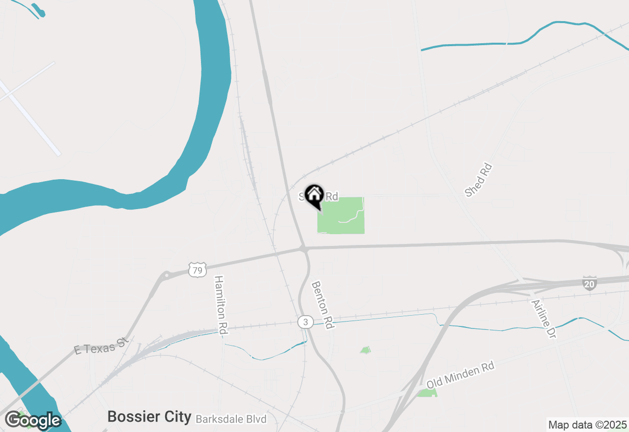 Map of 2232 Alameda Drive, Bossier City, LA 71111