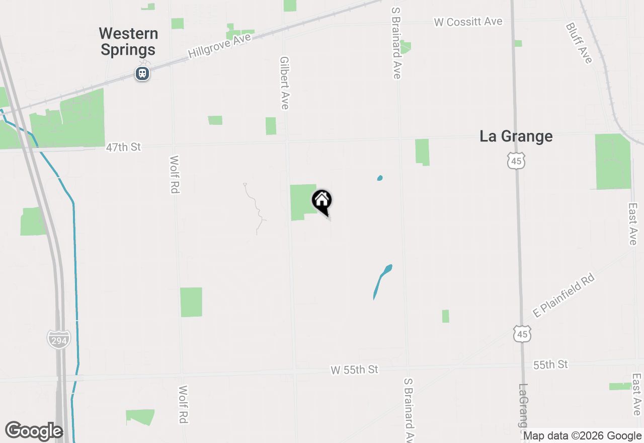 Map of (Address confidential), La Grange, Illinois 60525