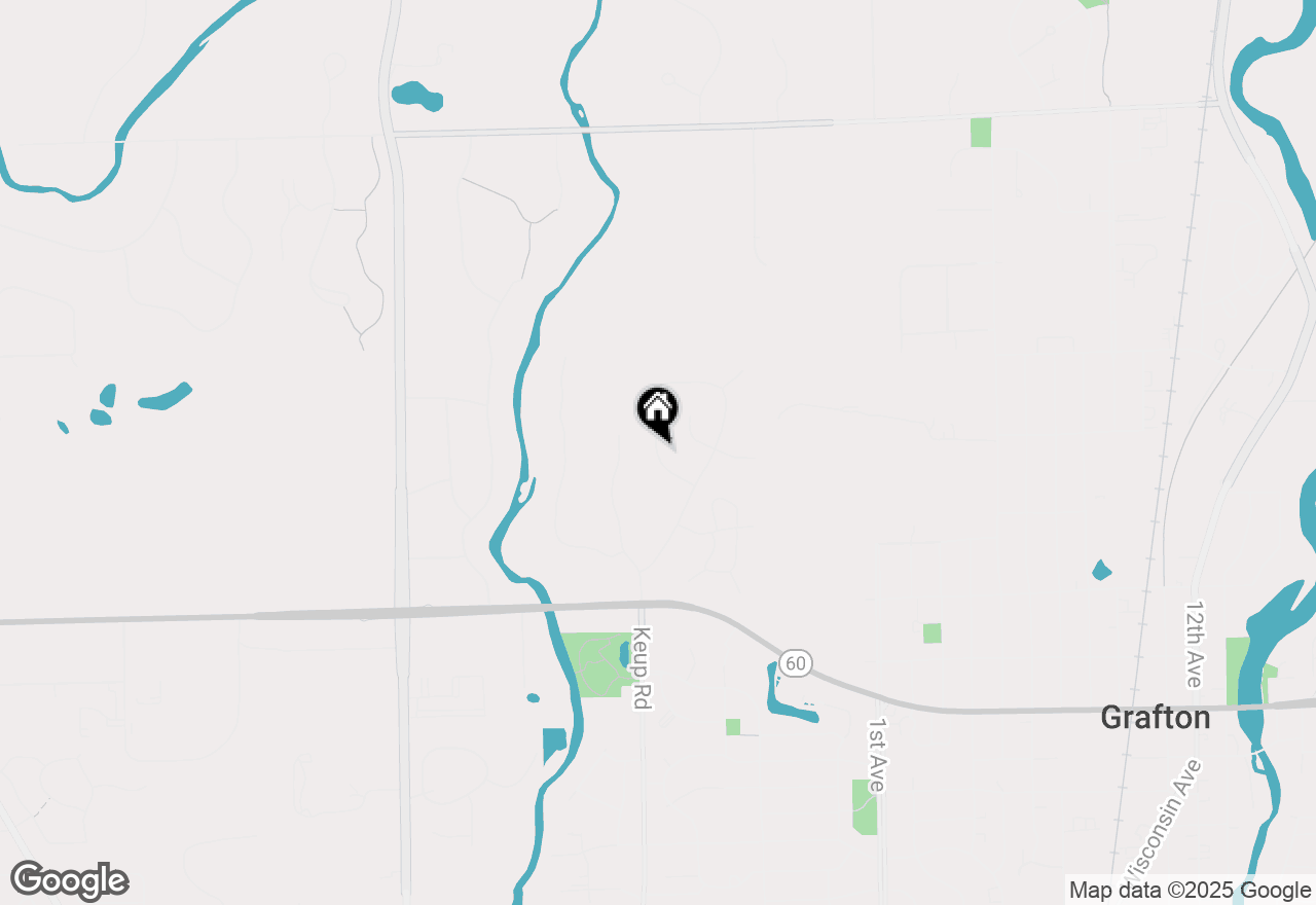 Map of 744 N Sparrow Way, Grafton, WI 53024