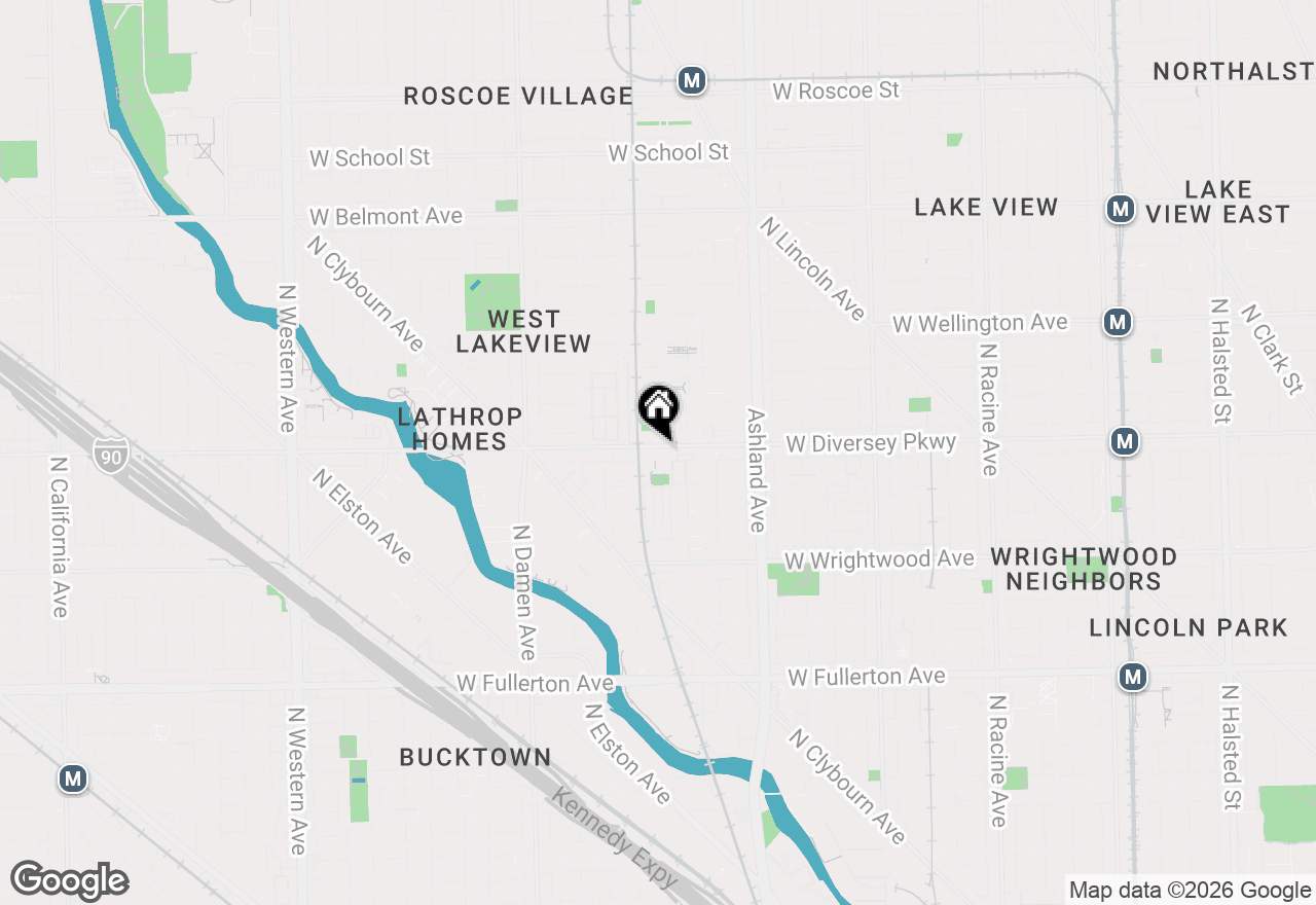 Map of 1735 W Diversey Parkway #417, Chicago, IL 60614
