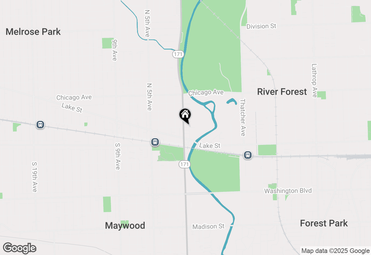 Map of 87 Ohio Street, Maywood, IL 60153